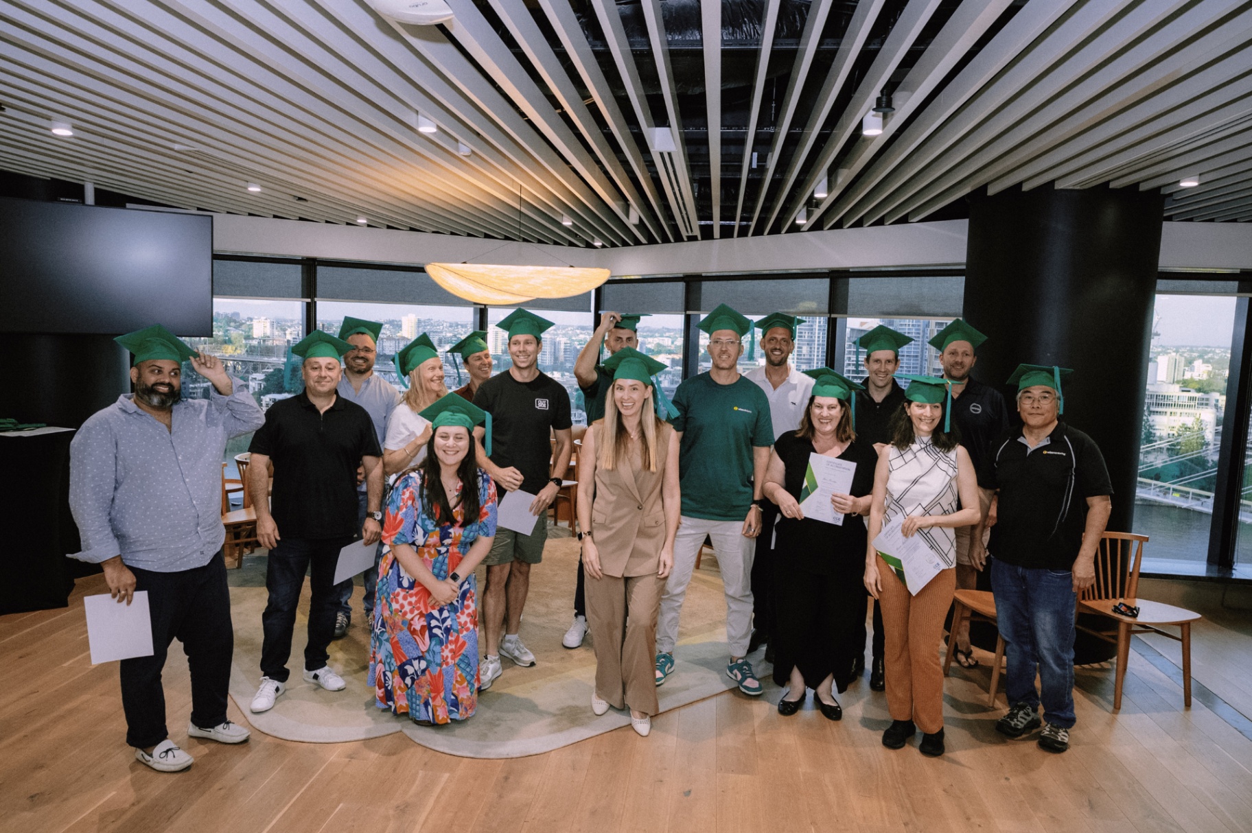 WizeAdvisory members celebrating their workshop graduation