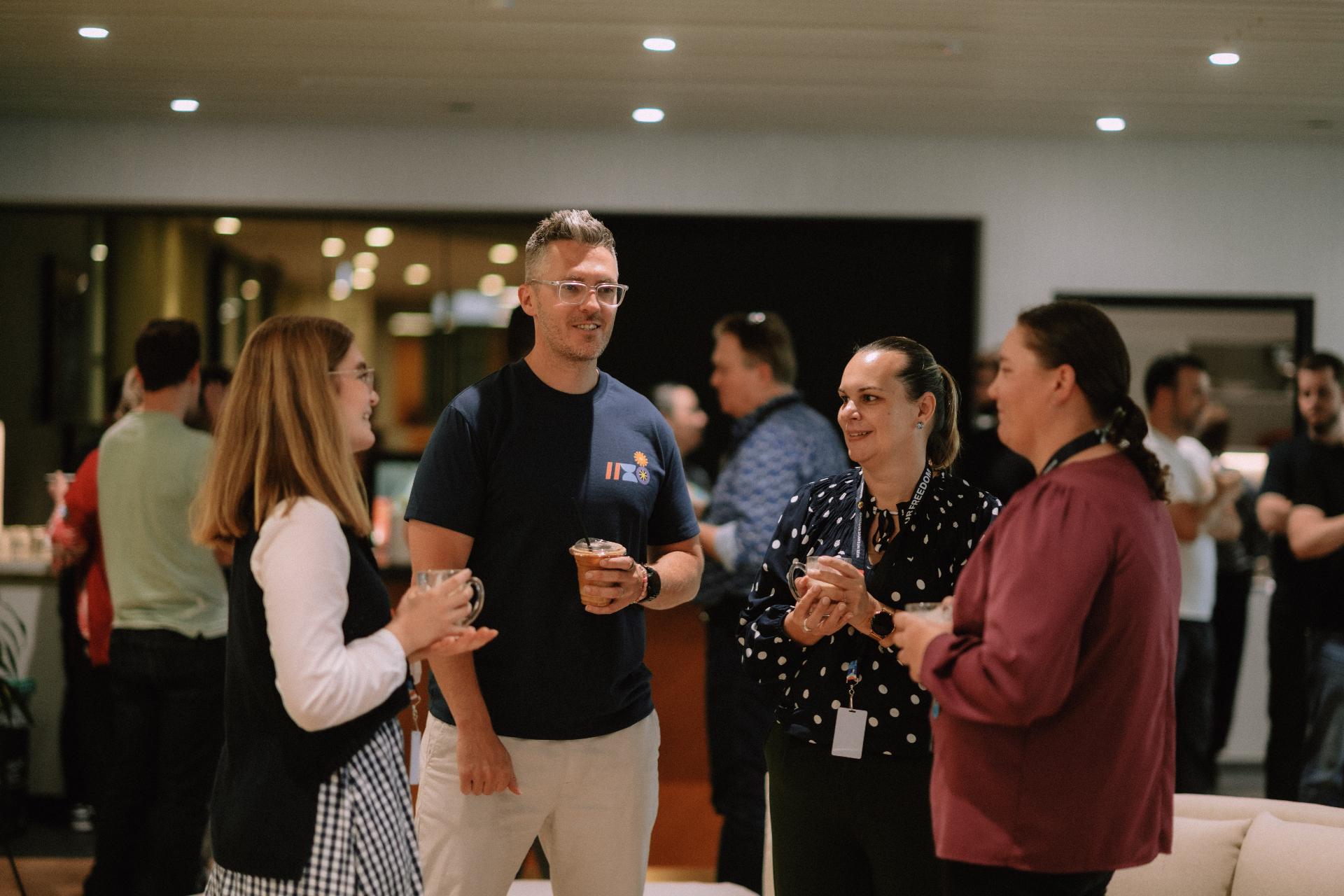 Evening networking group at the May 25 Wize Intensive